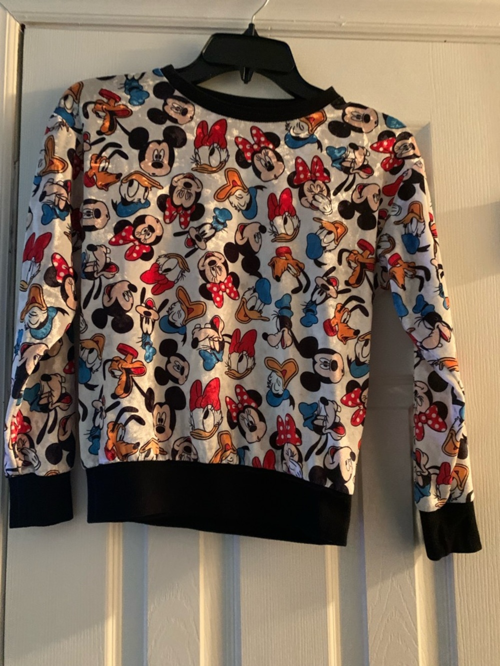 Kids Minnie & Friends Long Sleeve Sweatshirt - White with Red & Blue Accents